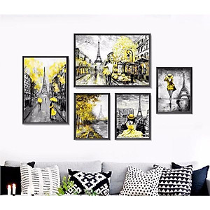 Khung tranh treo tường Hà Nội xưa ép kim sa - bo viền composite KT03