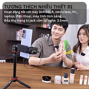 Micro thu âm không dây Saramonic Blink500 ProX B1 - Thiết bị ghi âm dành cho một người công Nghệ 2.4GHz độ trễ 8ms - Hàng chính hãng