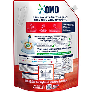 Túi Nước giặt OMO Matic Cửa Trên Hương Cam & Hổ phách Chuyên Gia Giữ Màu 3.6KG