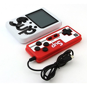 Máy Chơi Game Đôi 2 Người Chơi Có 400 Trò Chơi Tặng Kèm Tay Cầm, Pin, Sạc Và Dây AV Lên Tv