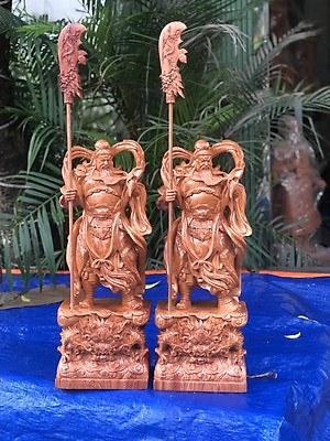TƯƠNG QUAN CÔNG TRẤN ẢI BẰNG GỖ HƯƠNG ĐÁ KT CAO 70×26×16CM