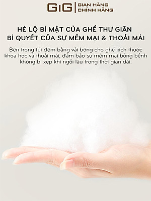 Ghế Thư Giãn Bập Bênh, Ghế Lười Đọc Sách Nghỉ Ngơi Có Kê Chân, Ghế Bập Bênh Giải Trí Xem Phim Bảo Hành 3 Năm