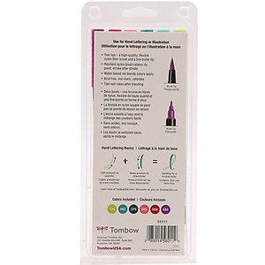 Bút Cọ 2 Đầu ABT Tombow Bộ 6 Cây