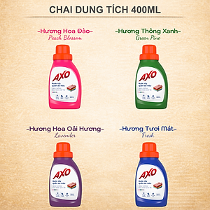 Combo 4 chai Nước tẩy đánh bay vết bẩn cứng đầu cho quần áo màu AXO 400ml
