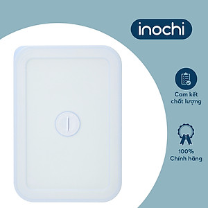 Hộp Đựng Thực Phẩm Trữ Đông Chữ Nhật Nhiều Cỡ Nắp Có Thiết Kế Đồng Hồ Ghi Nhớ Thời Gian Lưu Trữ  ( Tặng kèm khăn lau đa năng pakasa ) - Hàng Chính Hãng INOCHI ( Giao màu ngẫu nhiên)