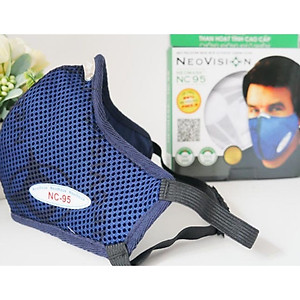 Khẩu trang (Combo 02) - Khẩu trang than hoạt tính NeoVision NeoMask NC95, chuẩn N95 (Thun qua gáy-Có hộp) - Chống bụi siêu mịn PM2.5, lọc khuẩn BFE >95% (Được cấp bởi Nelson Lab), kháng khuẩn, chống giọt bắn có thể giặt tái sử dụng