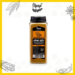 Gừng Bột Tự Nhiên Vipep Hũ Nhựa 500g Vipep