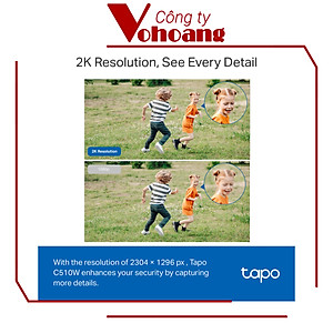Camera WiFi TP-Link Tapo C510W An Ninh Quay/Quét 360 Độ, Chống Nước - Hàng Chính Hãng