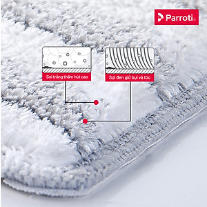 Combo 2 Miếng Lau Nhà Thế Hệ Mới Parroti Pro PAD2-PR01 - Kích Thước 33 x12 CM (Chỉ dùng được cho Bộ lau nhà Parroti Pro)