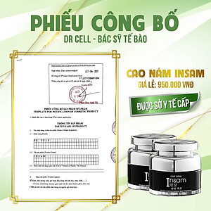 Cao Nám Insam DR CELL 20g hỗ trợ mờ thâm nám dưỡng trắng da la,2 đều màu da - Hàng Chính Hãng