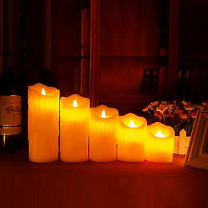 Combo 2 nến điện tử độc đáo vỏ sáp CE05