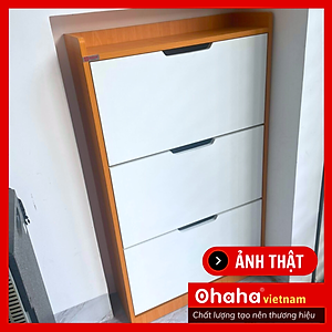 [Kèm Ảnh Thực Tế - Miễn phí vận chuyển & Lắp đặt] Tủ giày thông minh siêu mỏng cao cấp Ohaha - TGCC025