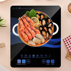 Bếp từ đơn cảm ứng TẶNG KÈM NỒI có chức năng hẹn giờ, cài đặt thời gian nấu, truyền nhiệt tốt, tiết kiệm điện - Hàng Chính Hãng