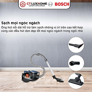Máy Hút Bụi Có Dây Bosch BGS412000 2000W, 10A, 50Hz, hộp chứa 2,4 lít [Hàng chính hãng]