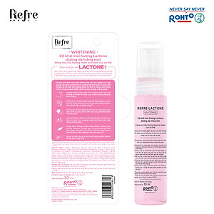 Xịt khử mùi, khóa mùi tỏa hương thơm tự nhiên cơ thể Refre Lactone Whitening 30ml