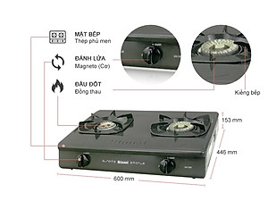 Bếp Ga Rinnai 365GN - Hàng chính hãng 