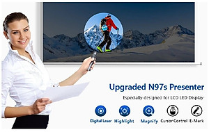 Bút trình chiếu NORWii N97S kĩ thuật số LASER màu Xanh/Đỏ chuyên dùng cho màn hình LED/TV và màn chiếu.  Hàng Chính Hãng.