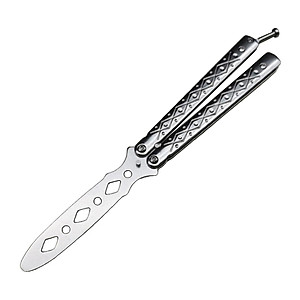 Bộ 2 Dao Bướm Thích Hợp Đi Cắm Trại Dã Ngoại An Toàn Khi Sử Dụng Training Knife Tool Safe