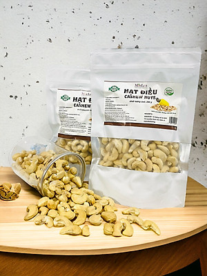 Hạt điều tách vỏ đã sấy giòn, nguyên hạt Bình Phước thơm ngon loại 1 MộcLan HEALTHY FOODS - 250G, 500G