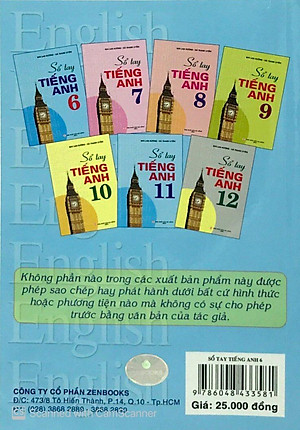 Sách Sổ Tay Tiếng Anh Lớp 6