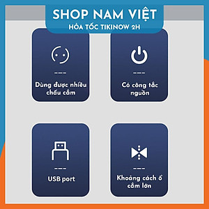 Ổ Cắm Điện Có Cổng Type-C, Công Tắc Riêng, Chịu Tải 3000W