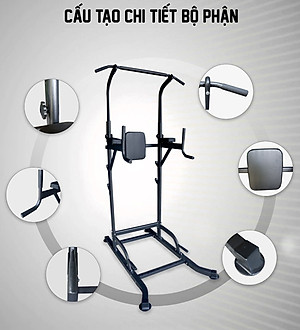 Xà Đơn Xà Kép Đa Năng T056 Điều Chỉnh Chiều Cao Di Động Đại Nam Sport + Kèm Găng Tay Tập Xà