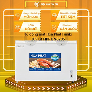 Tủ đông Hòa Phát 205 Lít HPF BN6205 Dàn lạnh nhôm Model 2022 - Hàng chính hãng (Chỉ giao HCM)