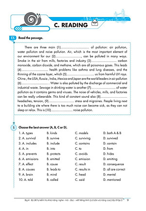 Sách Big 4 Bộ Đề Tự Kiểm Tra 4 Kỹ Năng Nghe - Nói - Đọc - Viết (Cơ Bản Và Nâng Cao) Tiếng Anh Lớp 8 Tập 2