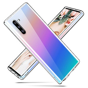 Ốp lưng silicon dẻo trong suốt Loại A cao cấp cho Samsung Galaxy Note 10
