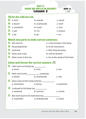 Sách 99 Ngày Em Giỏi Tiếng Anh Lớp 5