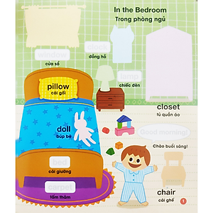 Sách Một ngày của tớ - Bé vui học tiếng anh cùng Sticker