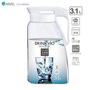 Bình đựng nước uống lạnh Asvel Drink Vio 3.1L hàng nội địa Nhật Bản