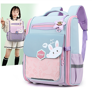 Balo học sinh cấp 1 và 2 siêu nhẹ chống gù chống nước cao cấp phong cách nhật bản