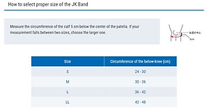 ZAMST JK Band (Knee support) Hỗ trợ bảo vệ đầu gối