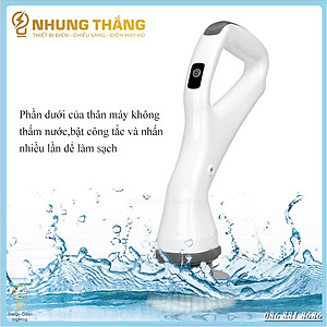 Máy Cọ Chà Sàn Vệ Sinh  Tự Động, Bàn Chải Làm Sạch Vệ Sinh Nhà Tắm Không Dây Với 4 Đầu Thay Thế