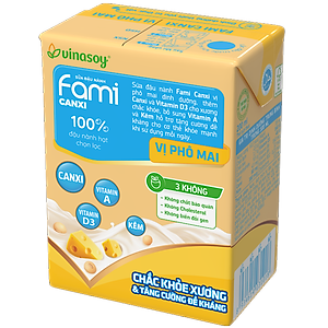 Thùng Sữa đậu nành Vinasoy Fami Canxi vị Phô Mai ( 200ml x 36 Hộp )