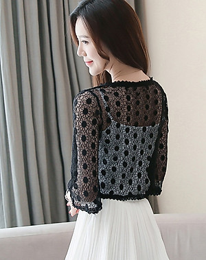 [CHẤT LƯỢNG LOẠI 1] Áo khoác nữ, áo khoác ren tà ngắn 13 cao cấp, thoáng mát, sang trọng C130