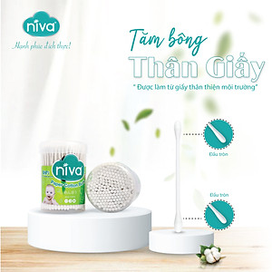 Combo 03 Hũ xoay trẻ em 200 que giấy Niva BHP1