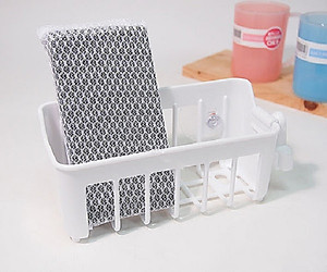 Giá nhựa đựng đồ đa năng, mút rửa bát (hút chân không) nội địa Nhật Bản