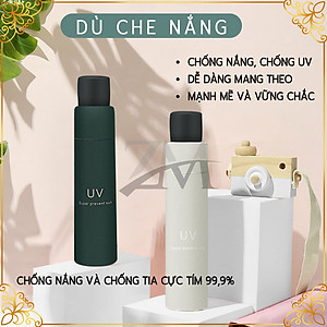 Dù che nắng  , mưa  có túi đựng sang trọng , màu sắc tươi trẻ  phủ lớp chống tia UV  xếp gọn tiện dụng , đi dạo dã ngoại , bảo vệ sức khỏe khi trời mưa nắng