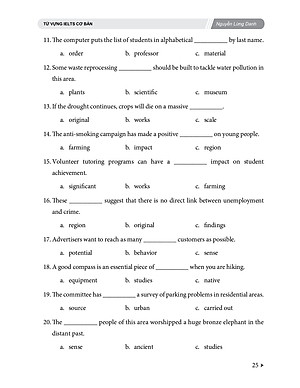 SÁCH - Từ vựng IELTS cơ bản