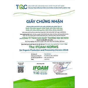 Nước cốt trái nhàu SK Noni Juice Premium 375ml