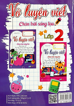 Vở Luyện Viết Lớp 2 - Tập 1 (Chân Trời Sáng Tạo)