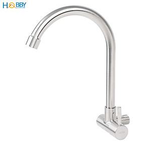 Vòi rửa chén lạnh gắn tường Inox 304 Hobby home decor VT2