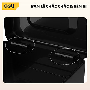 Hộp Đựng Tiền Kim Loại Deli Hộp Đựng Trang Sức Nhiều Ngăn Bảo Vệ Tài Sản Thiết Bị Nhà Cửa Văn Phòng Đại Lý Bán Hàng Chống Cháy Chống Gỉ 