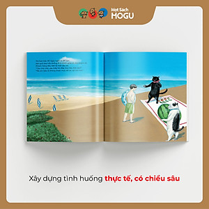 Truyện Ehon bé 3-4-5 tuổi - Rukkio và Furifufi - Quả dưa hấu khổng lồ