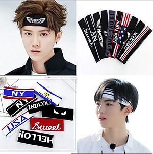 Băng đô nam nữ bản to thời trang Kpop, TBS thấm hút mồ hôi, băng đô thể thao mẫu mới TB09