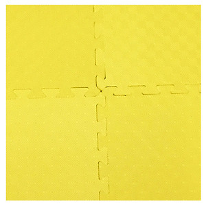 Bộ 4 tấm Thảm xốp trải sàn cho bé ECOBABY, thảm xốp eva đạt tiệu chuẩn Mỹ và Châu Âu - kích thước 1 tấm 60x60cm, độ dày 1cm - màu vàng