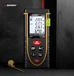 Thước Đo Khoảng Cách Bằng Tia Laser SNDWAY Phạm Vi 50m SW-M50 Cao Cấp AZONE