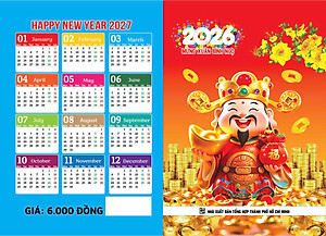 Bộ Combo 10 Lịch Túi Năm 2026 - Bính Ngọ
